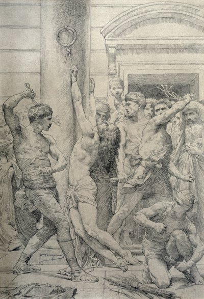 The Flagellation of Christ, c.1881 by William Adolphe Bouguereau